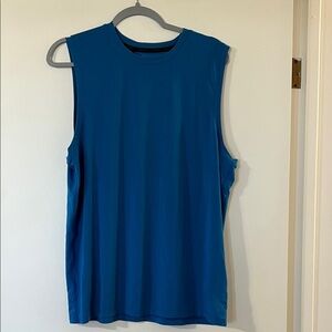Men's Blue Sleeveless Tank Top